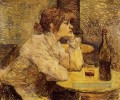 Gueule de bois aka Le buveur post Impressionniste Henri de Toulouse Lautrec